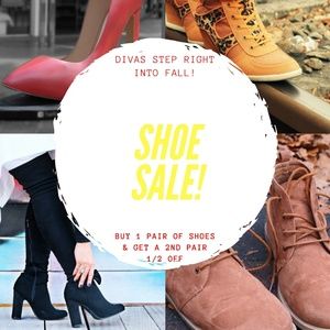 SHOE SALE BUY 1 GET 1 50% OFF
